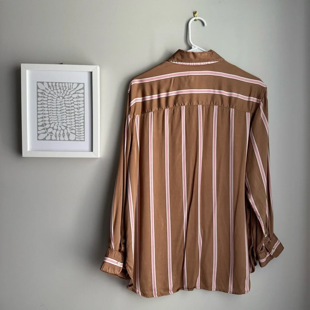 Aerie Satin PJ-To-Party Shirt - Picture 10 of 12